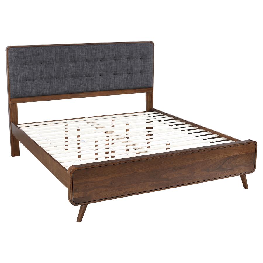 Robyn 5-piece Eastern King Bedroom Set Dark Walnut - 205131KE-S5
