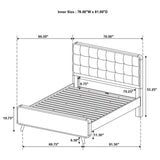 Robyn 5-piece Eastern King Bedroom Set Dark Walnut - 205131KE-S5