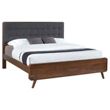 Robyn Wood Eastern King Platform Bed Dark Walnut - 205131KE