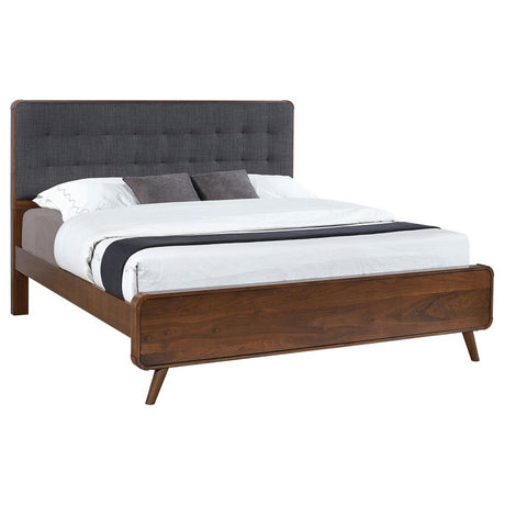 Robyn Wood Eastern King Platform Bed Dark Walnut - 205131KE