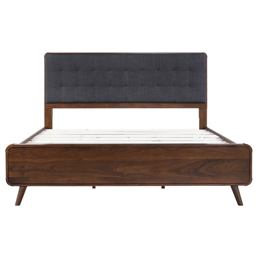 Robyn Wood Eastern King Platform Bed Dark Walnut - 205131KE