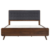Robyn Wood Eastern King Platform Bed Dark Walnut - 205131KE