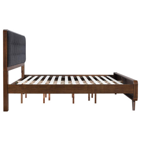 Robyn Wood Eastern King Platform Bed Dark Walnut - 205131KE
