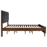 Robyn Wood California King Platform Bed Dark Walnut - 205131KW