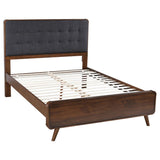 Robyn Wood Queen Platform Bed Dark Walnut - 205131Q