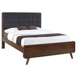Robyn Wood Queen Platform Bed Dark Walnut - 205131Q