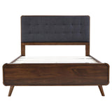 Robyn Wood Queen Platform Bed Dark Walnut - 205131Q