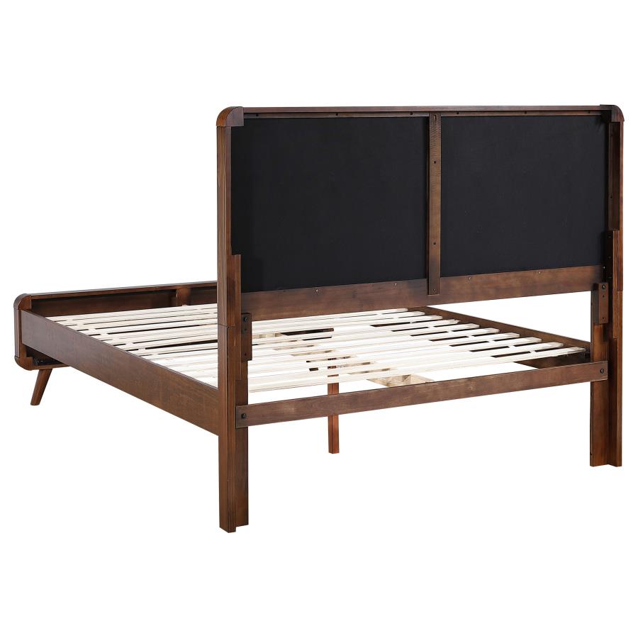 Robyn Wood Queen Platform Bed Dark Walnut - 205131Q