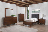 Robyn 5-piece Twin Bedroom Set Dark Walnut - 205131T-S5