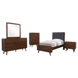 Robyn 5-piece Twin Bedroom Set Dark Walnut - 205131T-S5