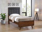 Robyn Wood Twin Platform Bed Dark Walnut - 205131T