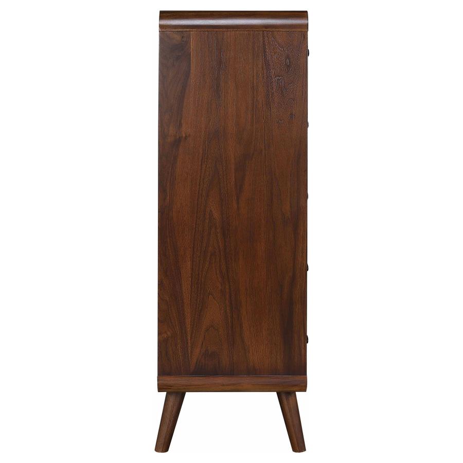 Robyn 5-drawer Bedroom Chest of Drawers Dark Walnut - 205135