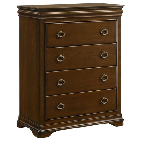 Garland 5-piece Eastern King Bedroom Set Brown Cherry - 205301KE-S5