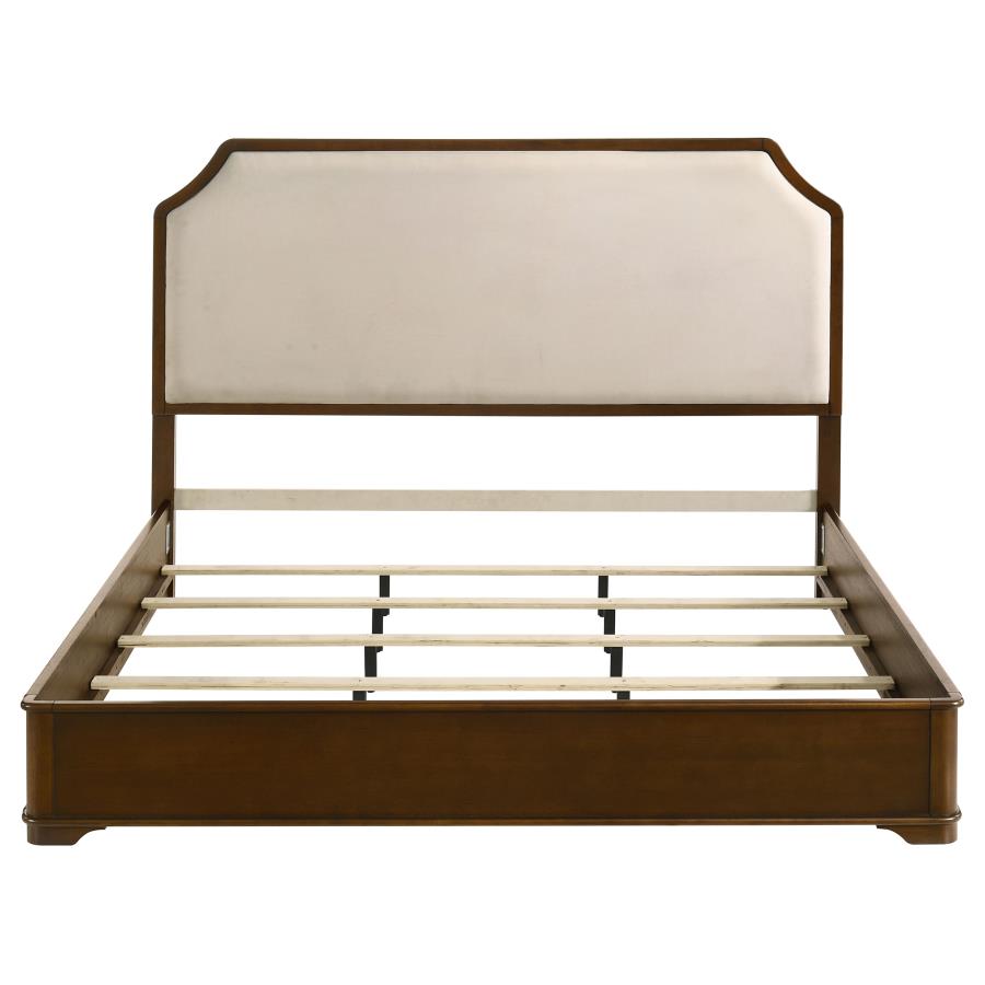 Garland 58-inch Eastern King Panel Bed Cream Brown Cherry - 205301KE