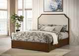 Garland 58-inch Queen Panel Bed Cream and Brown Cherry - 205301Q
