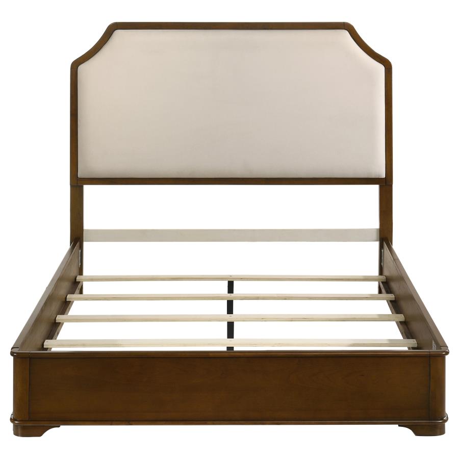 Garland 58-inch Queen Panel Bed Cream and Brown Cherry - 205301Q