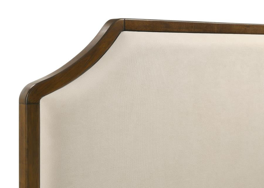 Garland 58-inch Queen Panel Bed Cream and Brown Cherry - 205301Q