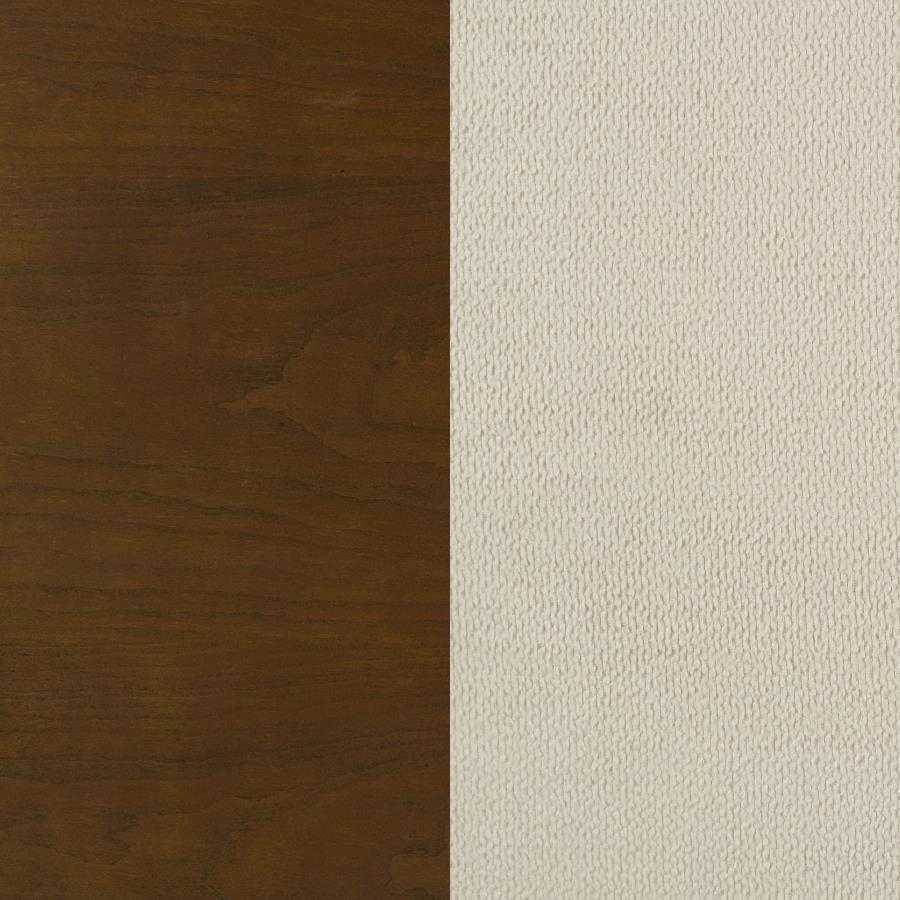 Garland 58-inch Queen Panel Bed Cream and Brown Cherry - 205301Q