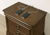 Garland 3-drawer Nightstand Bedside Table Brown Cherry - 205302