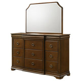 Garland 11-drawer Bedroom Dresser with Mirror Brown Cherry - 205303M