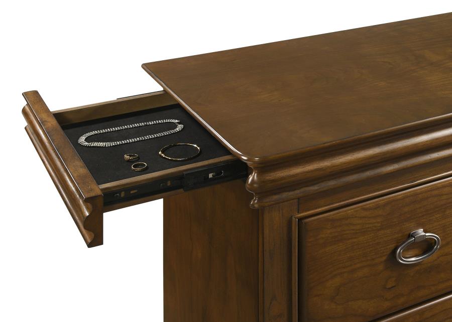 Garland 11-drawer Bedroom Dresser with Mirror Brown Cherry - 205303M
