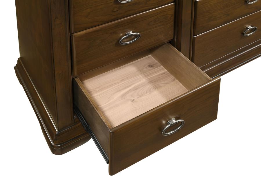 Garland 11-drawer Bedroom Dresser with Mirror Brown Cherry - 205303M