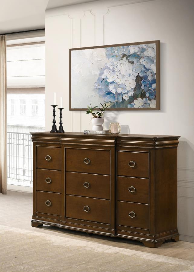 Garland 11-drawer Bedroom Dresser Cabinet Brown Cherry - 205303