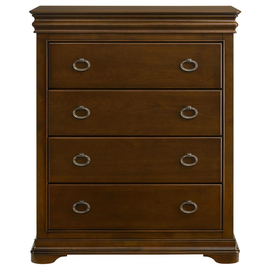 Garland 4-drawer Bedroom Chest of Drawers Brown Cherry - 205305