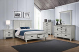Franco 5-piece Queen Bedroom Set Distressed White - 205330Q-S5