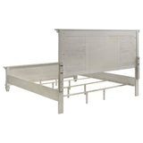 Franco 4-piece Eastern King Bedroom Set Distressed White - 205331KE-S4