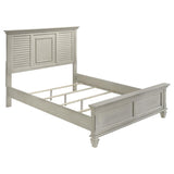 Franco 5-piece Queen Bedroom Set Distressed White - 205331Q-S5
