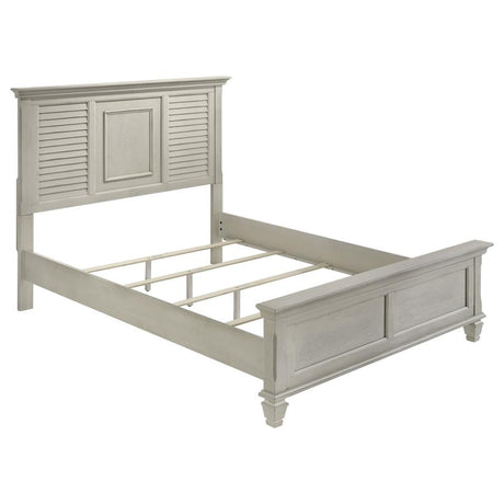 Franco 5-piece Queen Bedroom Set Distressed White - 205331Q-S5