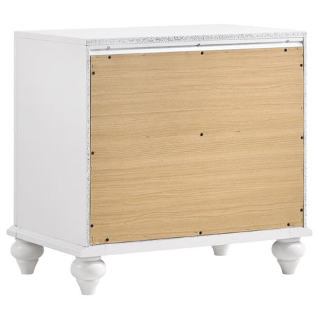Barzini 5-piece California King Bedroom Set White - 205891KW-S5