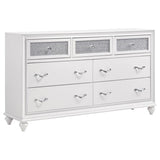 Barzini 5-piece California King Bedroom Set White - 205891KW-S5