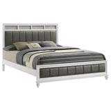 Barzini Wood California King Panel Bed White - 205891KW