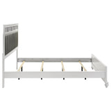Barzini Wood California King Panel Bed White - 205891KW