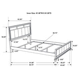 Barzini 4-piece Queen Bedroom Set White - 205891Q-S4