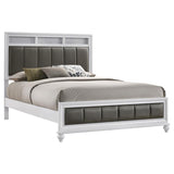 Barzini Wood Queen Panel Bed White - 205891Q