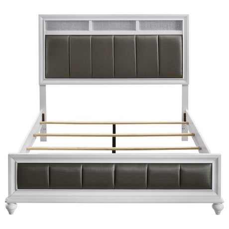 Barzini Wood Queen Panel Bed White - 205891Q