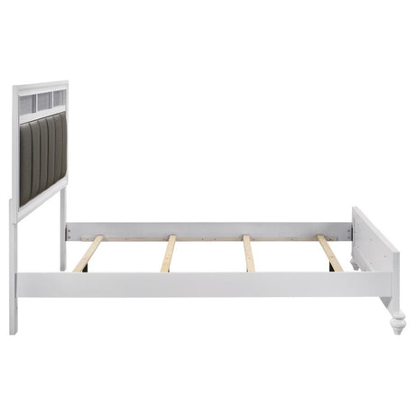 Barzini Wood Queen Panel Bed White - 205891Q