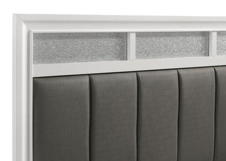 Barzini Wood Queen Panel Bed White - 205891Q