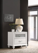 Barzini 2-drawer Nightstand White - 205892