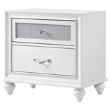 Barzini 2-drawer Nightstand White - 205892