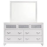 Barzini 7-drawer Dresser with Mirror White - 205893M