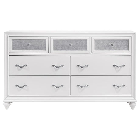 Barzini 7-drawer Dresser White - 205893