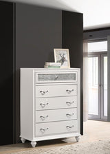 Barzini 5-drawer Bedroom Chest White - 205895