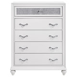 Barzini 5-drawer Bedroom Chest White - 205895