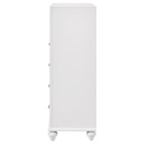 Barzini 5-drawer Bedroom Chest White - 205895