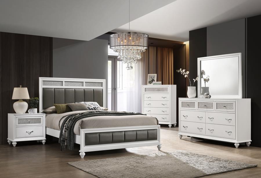 Barzini 5-drawer Bedroom Chest White - 205895
