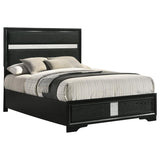Miranda 54-inch Upholstered Full Panel Bed Black - 206360F